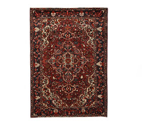 RED ORIENTAL KASHAN CARPET 